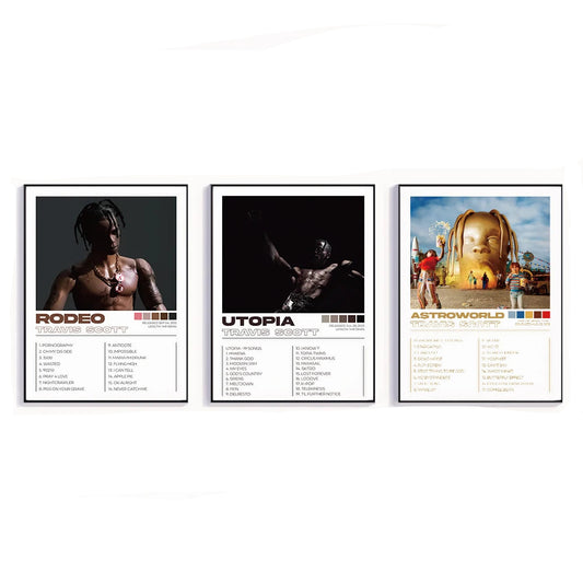 Travis Scott Framed Canvas Print