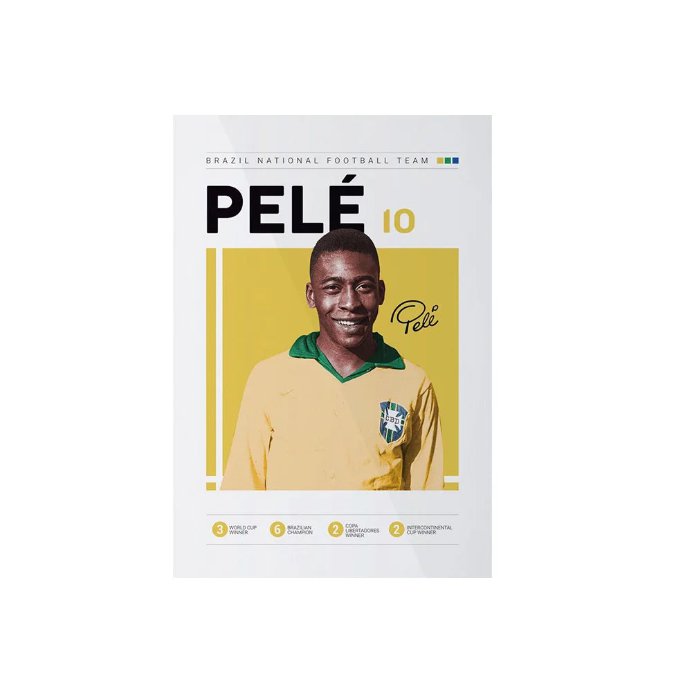 Soccer Player Framed Canvas Print